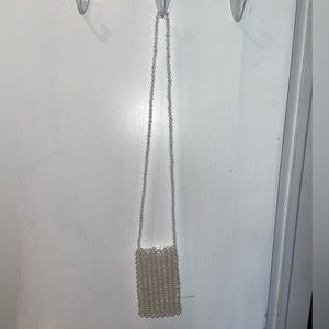 Urban Outfitters Phone Beaded Bag Crossbody, Clear
